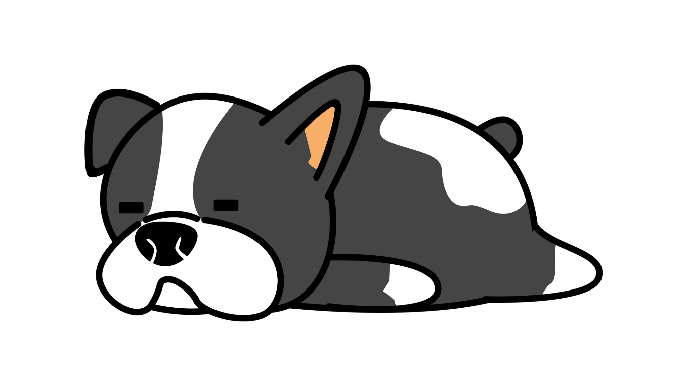 休む犬