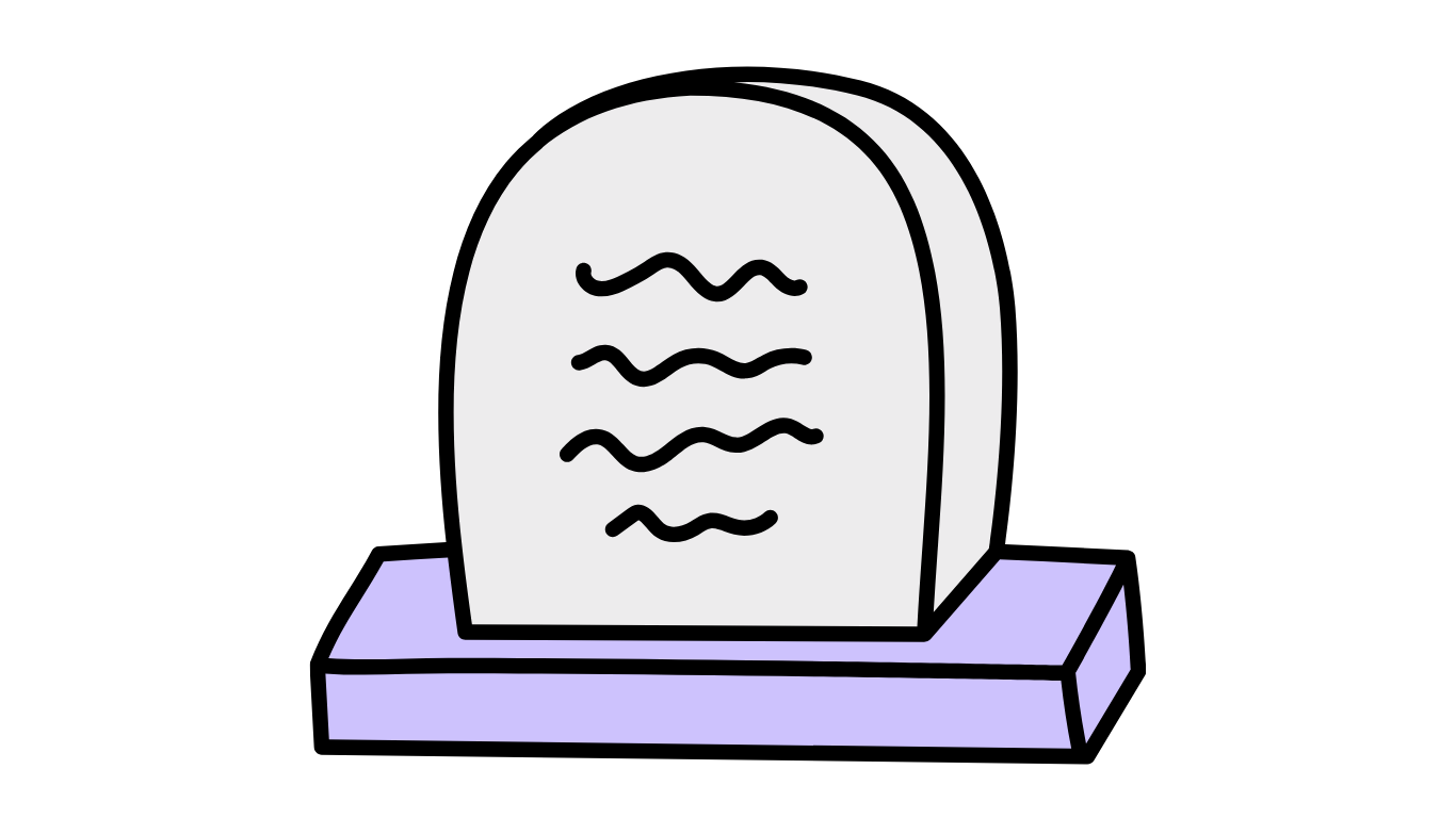 お墓のイラスト